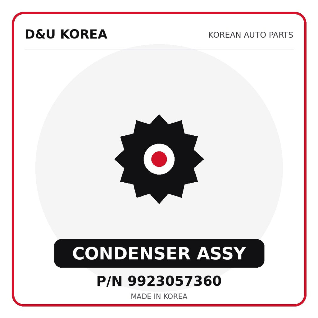Genuine Mobis CONDENSER ASSY 9923057360 for Korean vehicles | D&U Korea