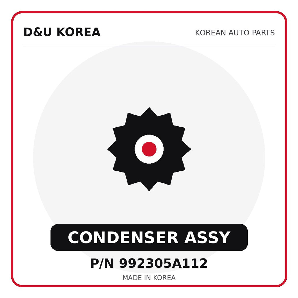 Genuine Mobis CONDENSER ASSY 992305A112 for Korean vehicles | D&U Korea