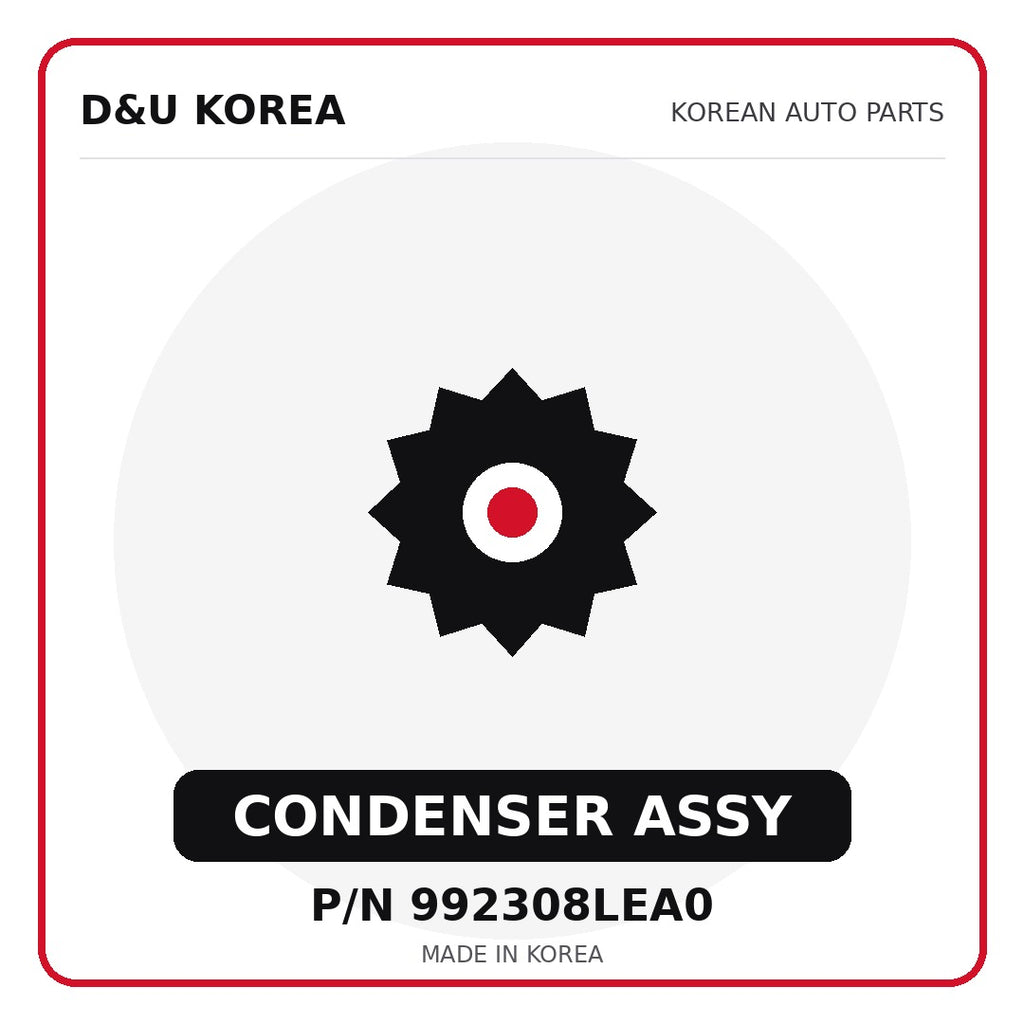 Genuine Mobis CONDENSER ASSY 992308LEA0 for Korean vehicles | D&U Korea