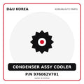 Genuine Mobis CONDENSER ASSY COOLER 976062V701 for Korean vehicles | D&U Korea
