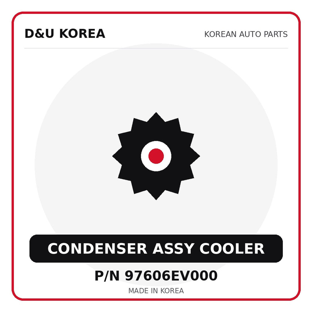 Genuine Mobis CONDENSER ASSY COOLER 97606EV000 for Korean vehicles | D&U Korea