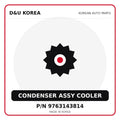 Genuine Mobis CONDENSER ASSY COOLER 9763143814 for Korean vehicles | D&U Korea
