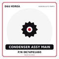 Genuine Mobis CONDENSER ASSY MAIN 0K74P61460 - Korean auto parts from D&U Korea