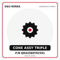 Genuine Mobis CONE ASSY TRIPLE QD43360T02591 for Korean vehicles | D&U Korea