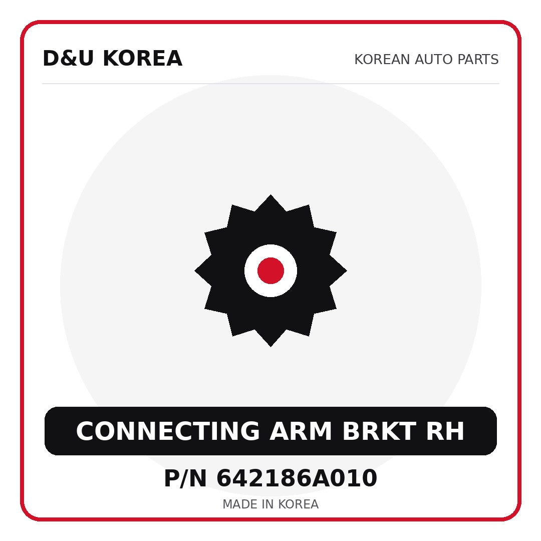 Genuine Mobis CONNECTING ARM BRKT RH 642186A010 - Korean auto parts from D&U Korea