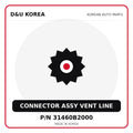 Genuine Mobis CONNECTOR ASSY VENT LINE 31460B2000 for Korean vehicles | D&U Korea