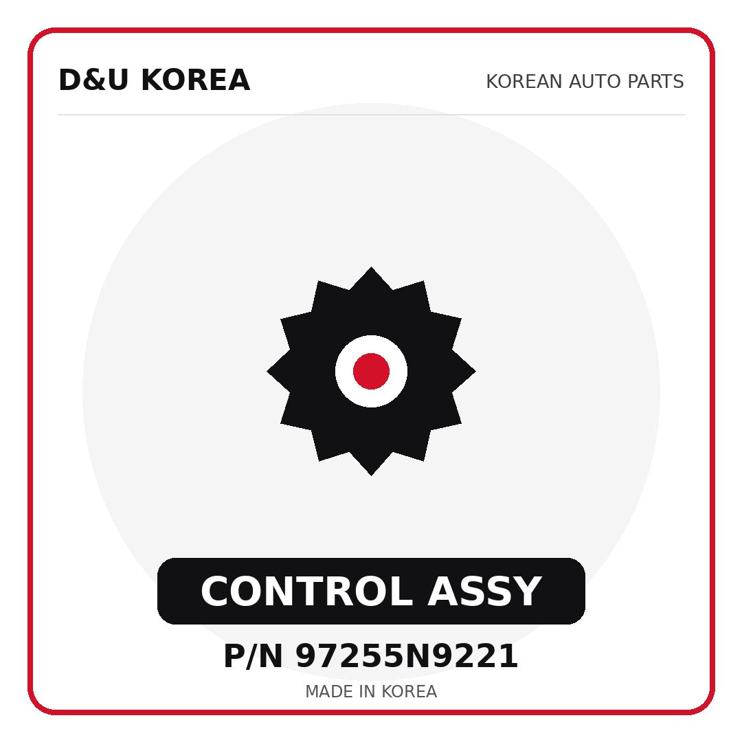 Genuine Mobis CONTROL ASSY 97255N9221 for Korean vehicles | D&U Korea