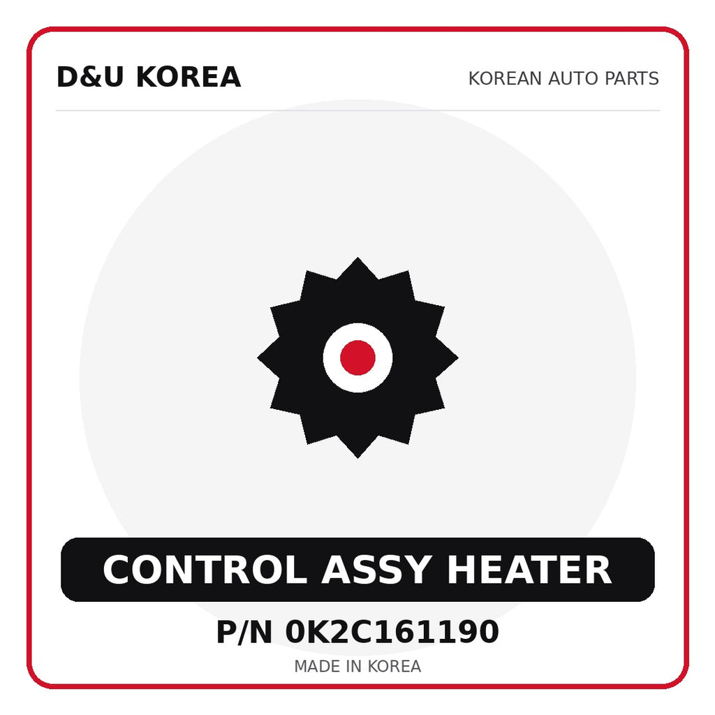Genuine Mobis CONTROL ASSY HEATER 0K2C161190 - Korean auto parts from D&U Korea
