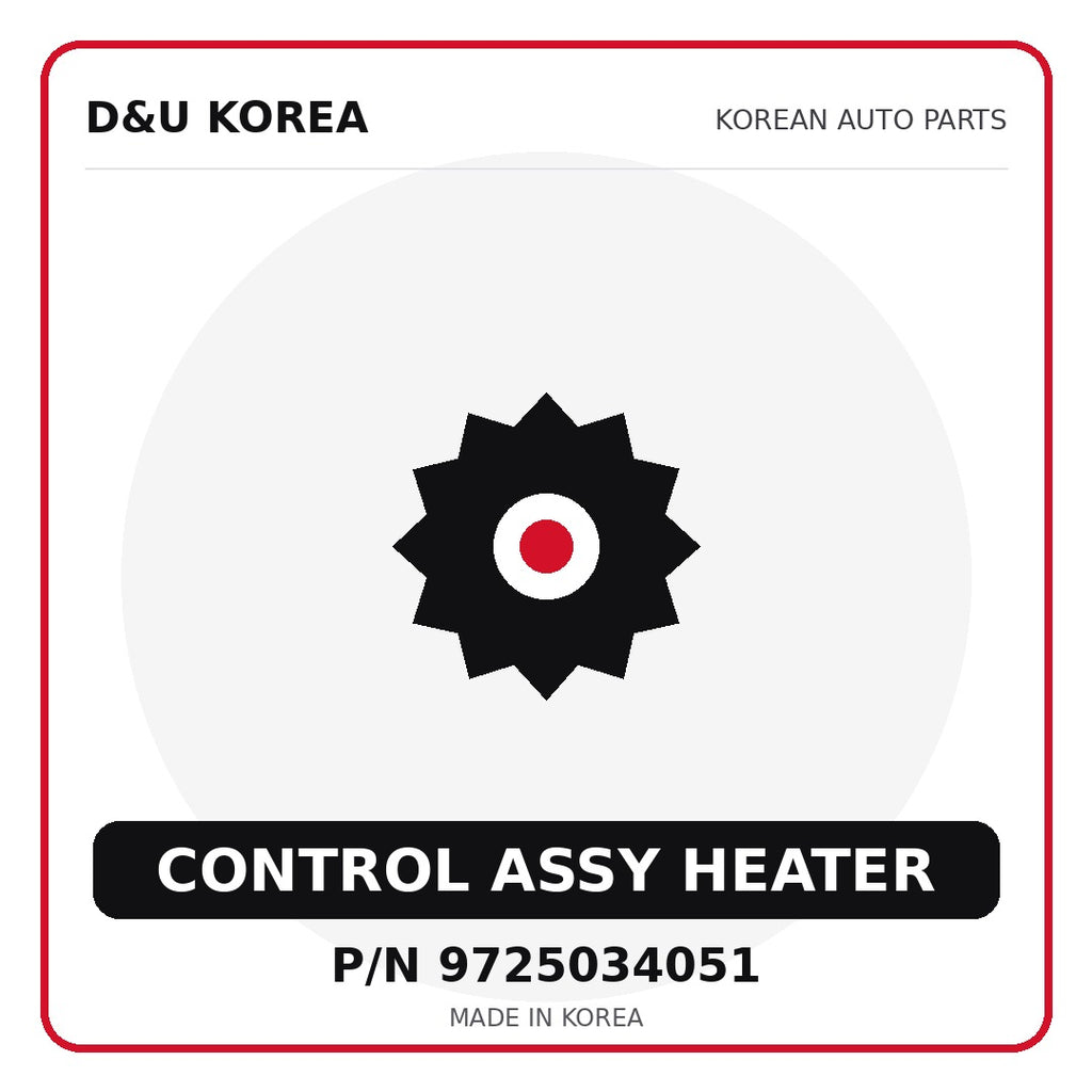 Genuine Mobis CONTROL ASSY HEATER 9725034051 for Korean vehicles | D&U Korea