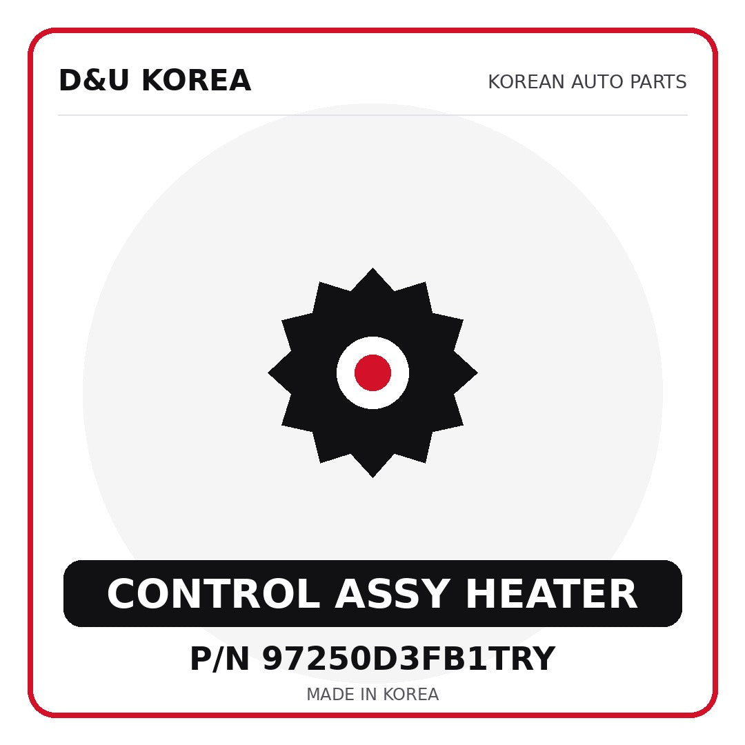 Genuine Mobis CONTROL ASSY HEATER 97250D3FB1TRY for Korean vehicles | D&U Korea