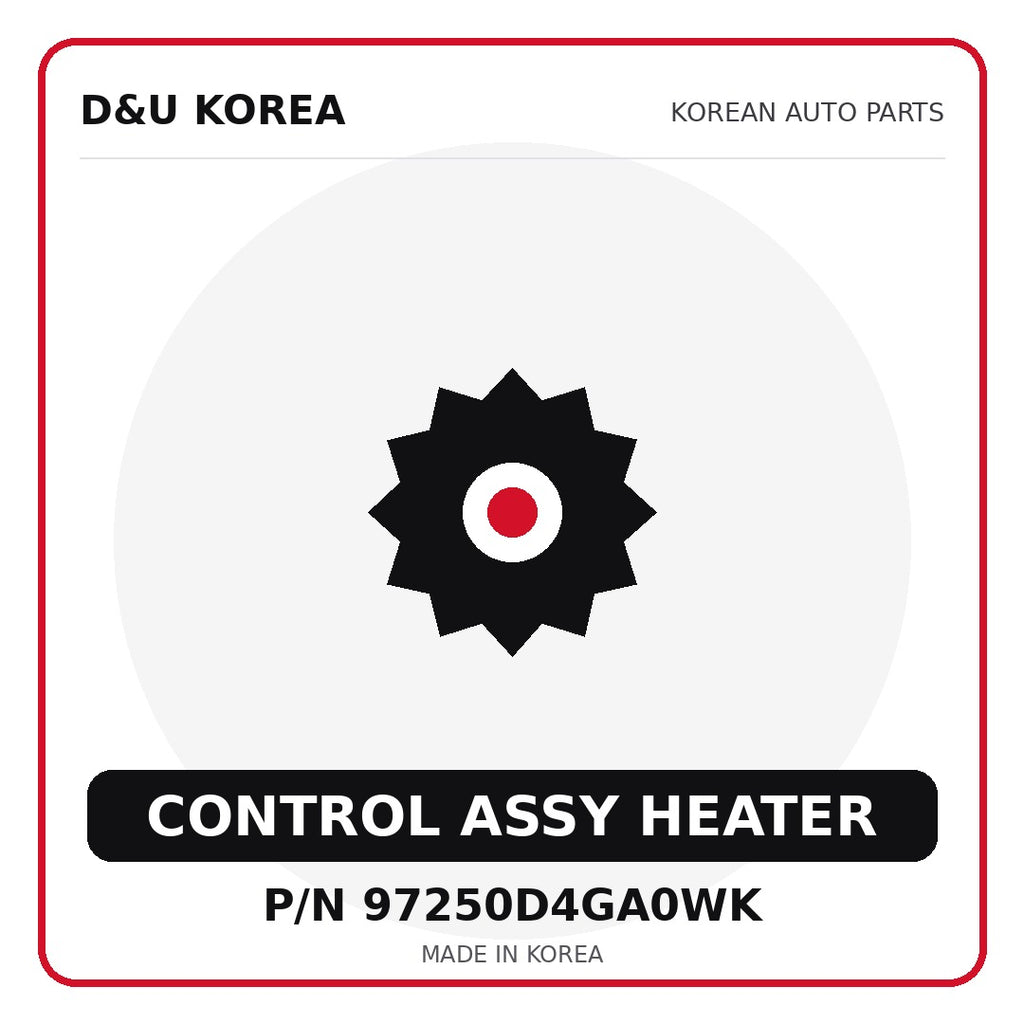 Genuine Mobis CONTROL ASSY HEATER 97250D4GA0WK for Korean vehicles | D&U Korea