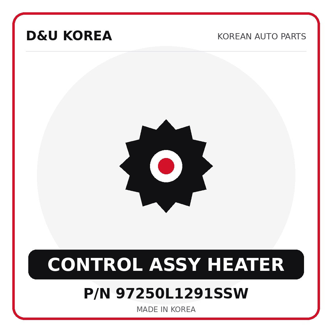 Genuine Mobis CONTROL ASSY HEATER 97250L1291SSW for Korean vehicles | D&U Korea