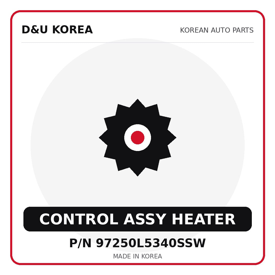 Genuine Mobis CONTROL ASSY HEATER 97250L5340SSW for Korean vehicles | D&U Korea