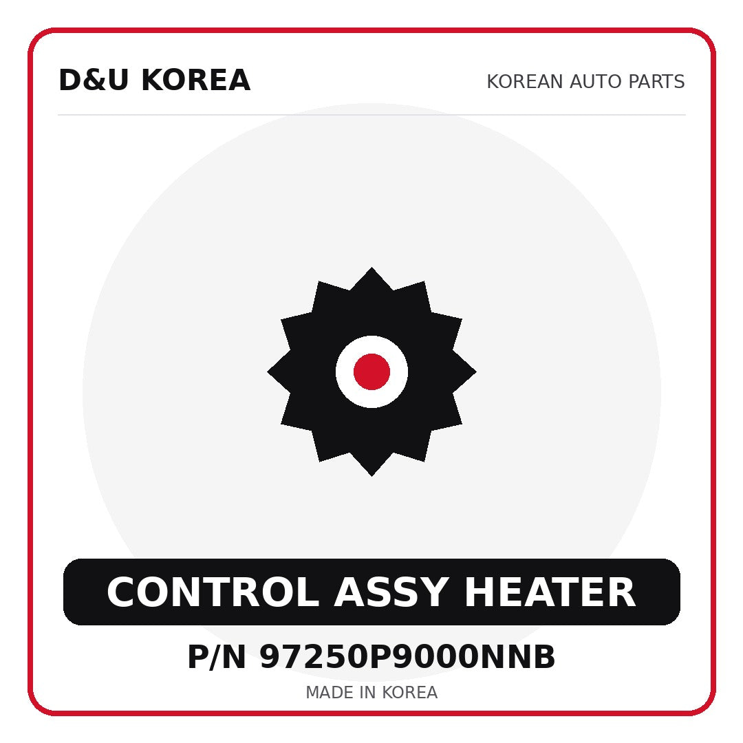 Genuine Mobis CONTROL ASSY HEATER 97250P9000NNB for Korean vehicles | D&U Korea