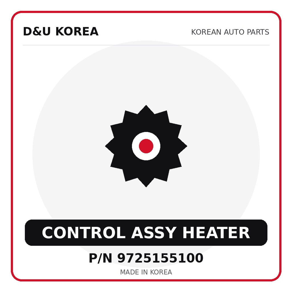 Genuine Mobis CONTROL ASSY HEATER 9725155100 for Korean vehicles | D&U Korea