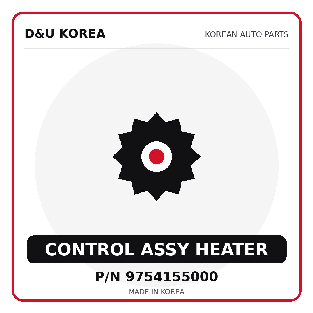 Genuine Mobis CONTROL ASSY HEATER 9754155000 for Korean vehicles | D&U Korea