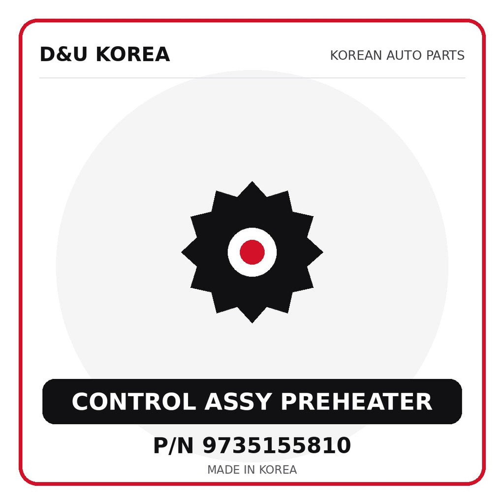 Genuine Mobis CONTROL ASSY PREHEATER 9735155810 for Korean vehicles | D&U Korea