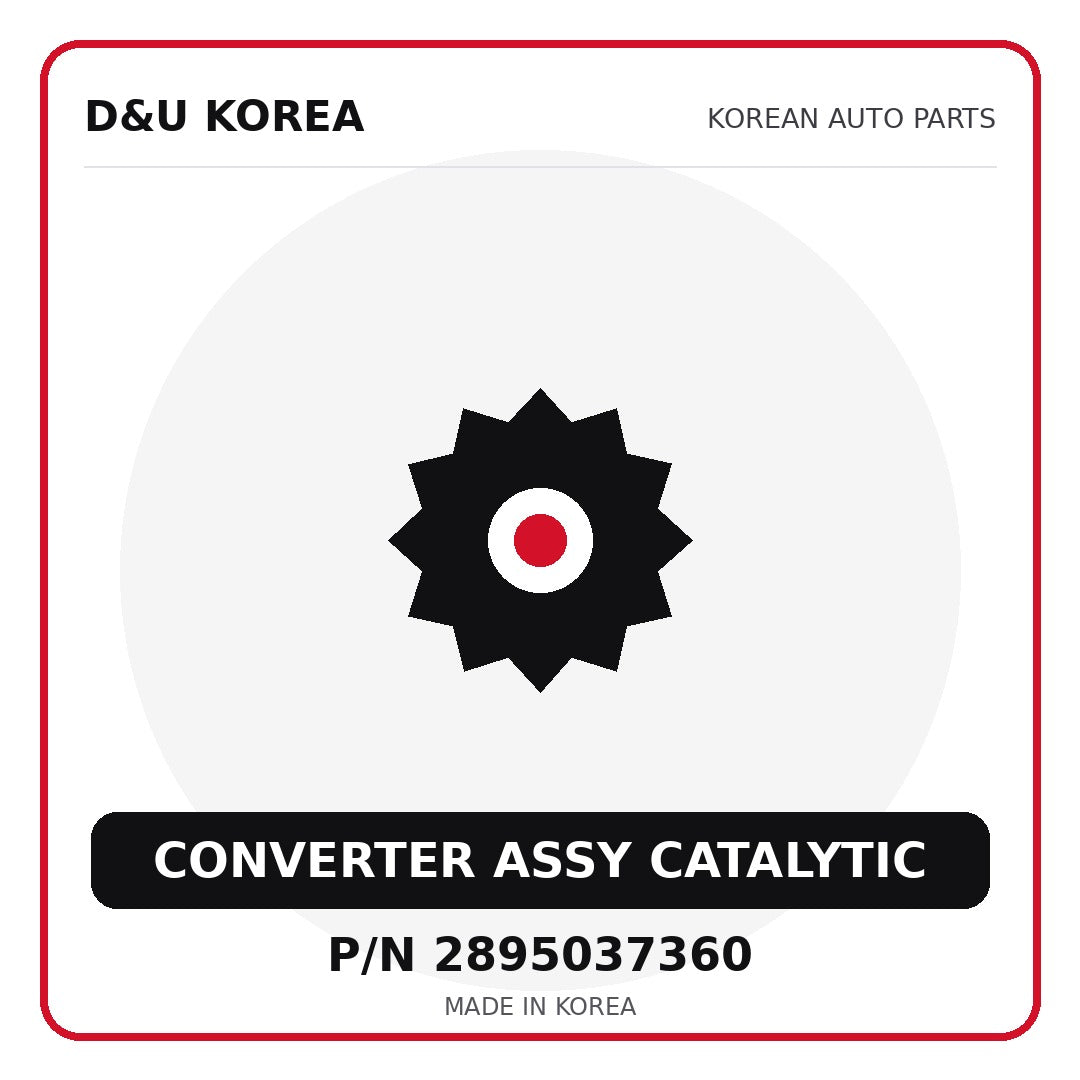 Genuine Mobis CONVERTER ASSY CATALYTIC 2895037360 - Korean auto parts from D&U Korea