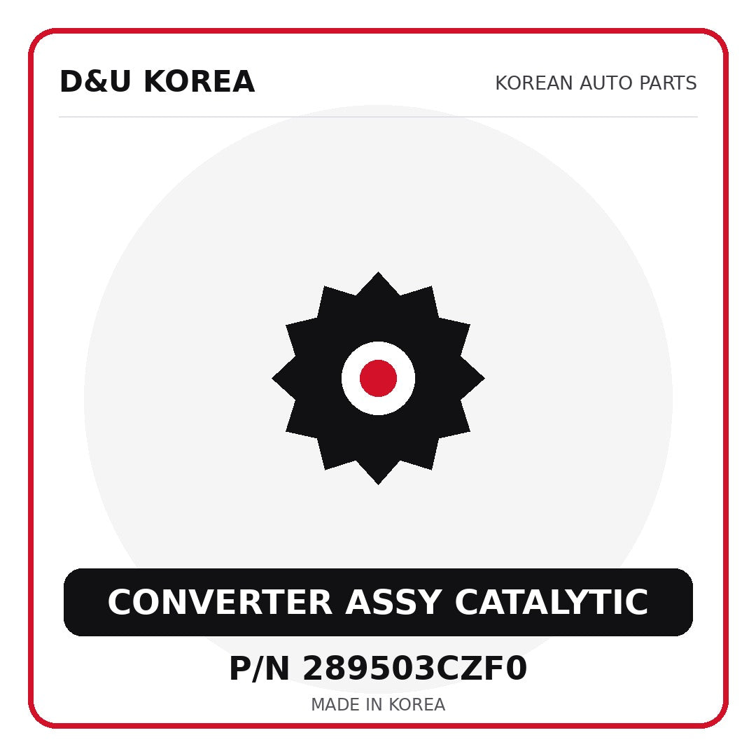 Genuine Mobis CONVERTER ASSY CATALYTIC 289503CZF0 for Korean vehicles | D&U Korea