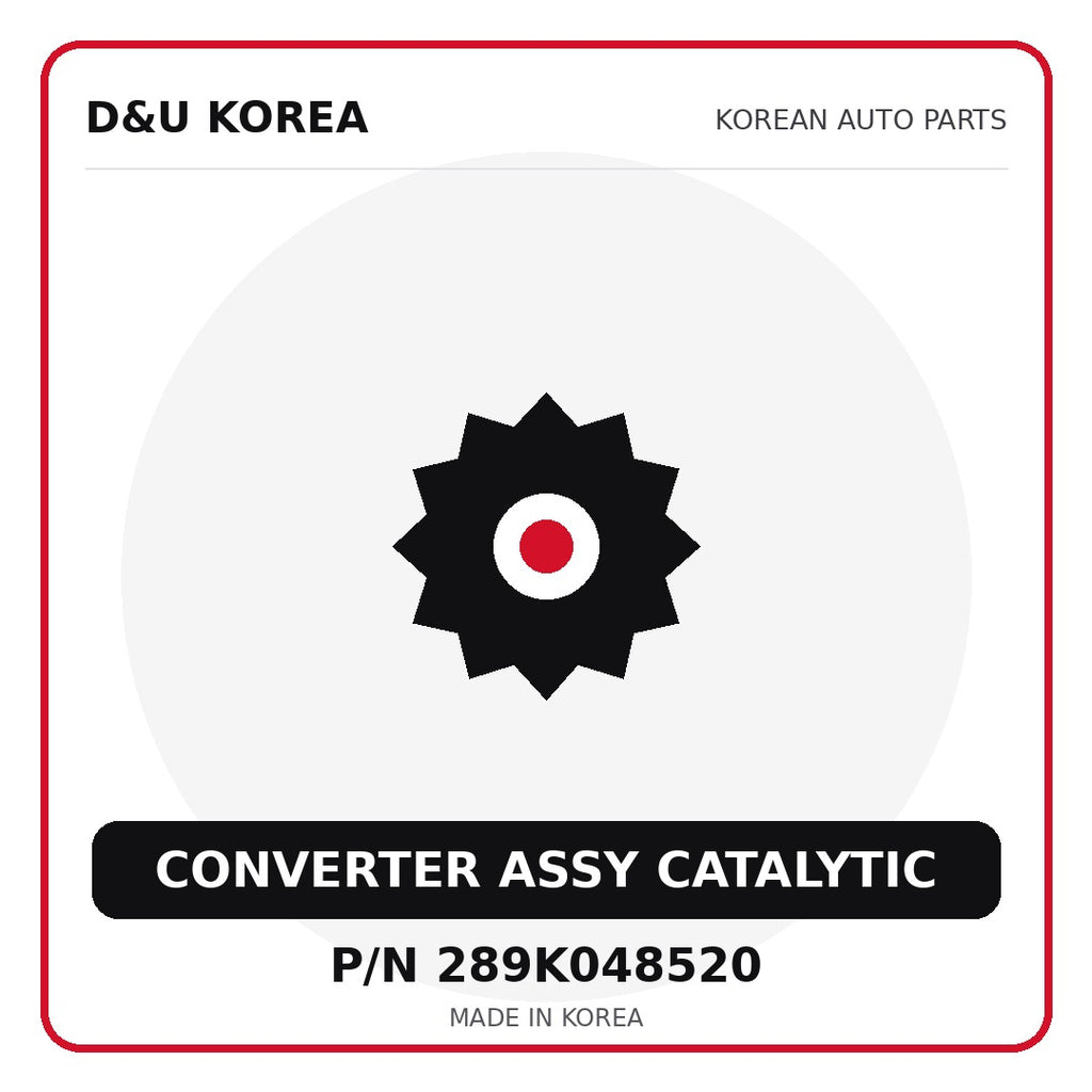 Genuine Mobis CONVERTER ASSY CATALYTIC 289K048520 - Korean auto parts from D&U Korea