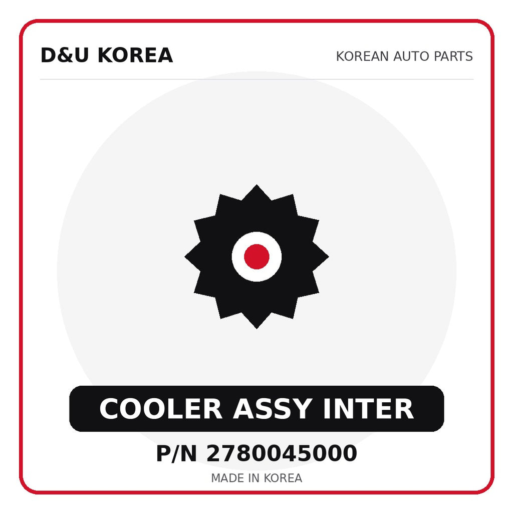 Genuine Mobis COOLER ASSY INTER 2780045000 for Korean vehicles | D&U Korea