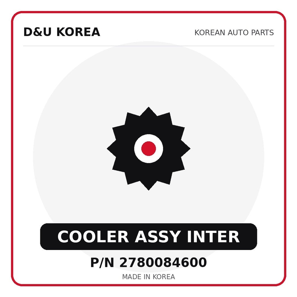 Genuine Mobis COOLER ASSY INTER 2780084600 - Korean auto parts from D&U Korea