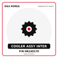 Genuine Mobis COOLER ASSY INTER HR140170 - Korean auto parts from D&U Korea