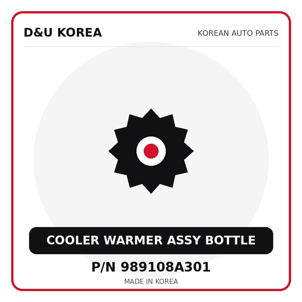Genuine Mobis COOLER WARMER ASSY BOTTLE 989108A301 for Korean vehicles | D&U Korea