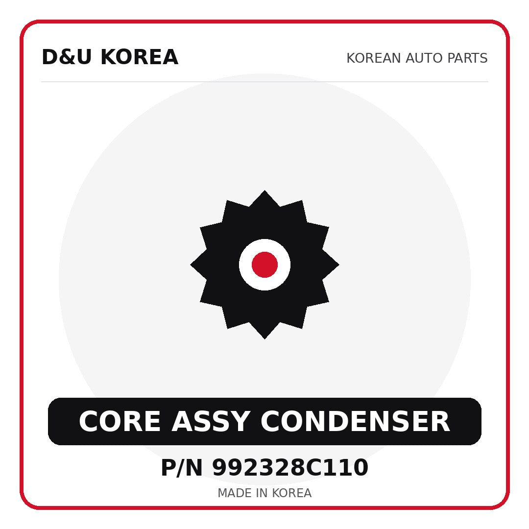 Genuine Mobis CORE ASSY CONDENSER 992328C110 for Korean vehicles | D&U Korea