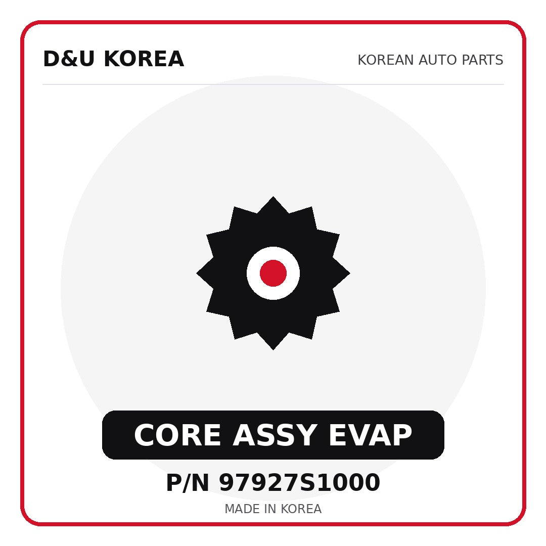 Genuine Mobis CORE ASSY EVAP 97927S1000 for Korean vehicles | D&U Korea