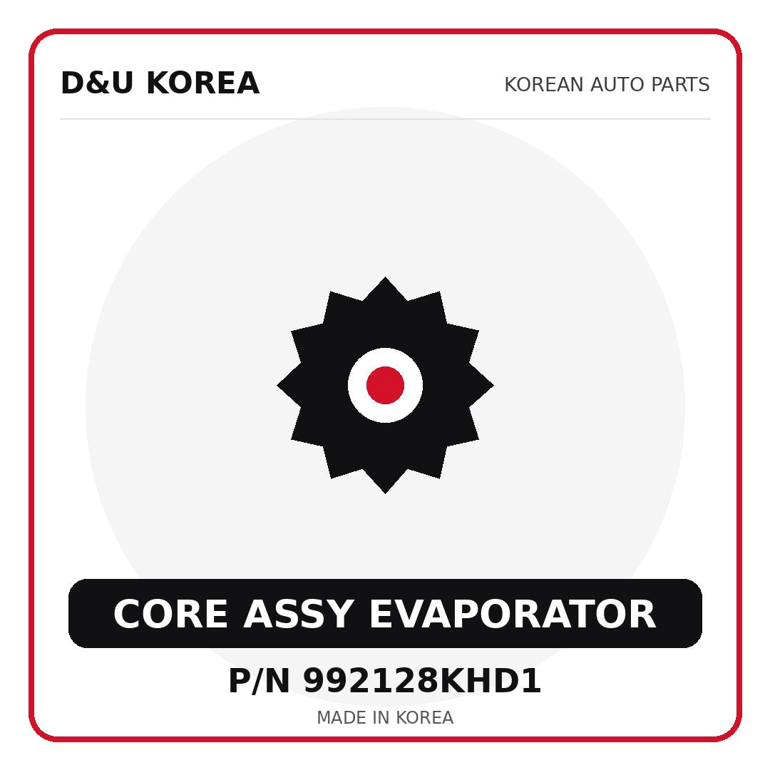 Genuine Mobis CORE ASSY EVAPORATOR 992128KHD1 for Korean vehicles | D&U Korea