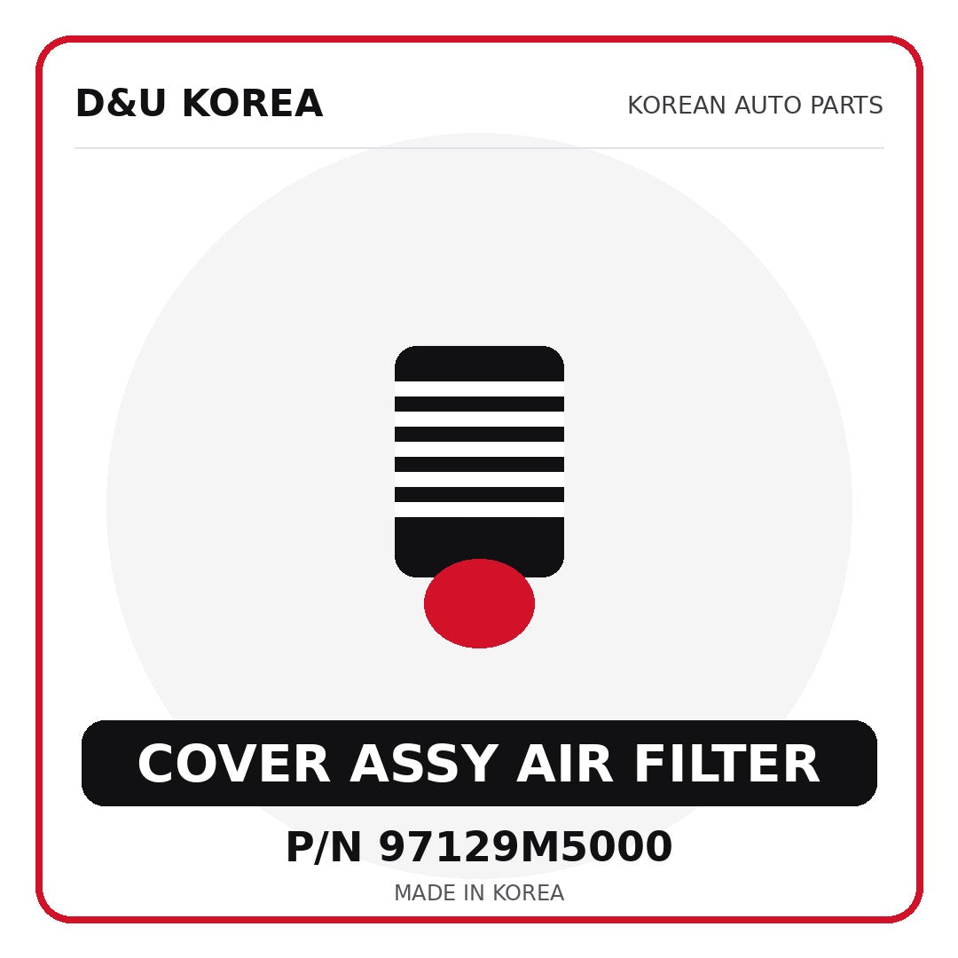 Genuine Mobis COVER ASSY AIR FILTER 97129M5000 - Korean auto parts from D&U Korea