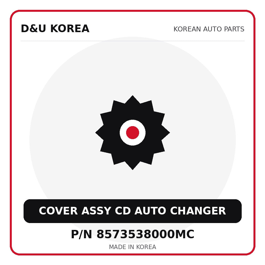 Genuine Mobis COVER ASSY CD AUTO CHANGER 8573538000MC - Korean auto parts from D&U Korea