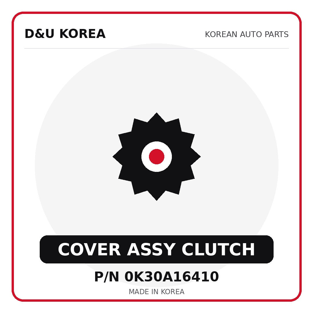 Genuine Mobis COVER ASSY CLUTCH 0K30A16410 for Korean vehicles | D&U Korea
