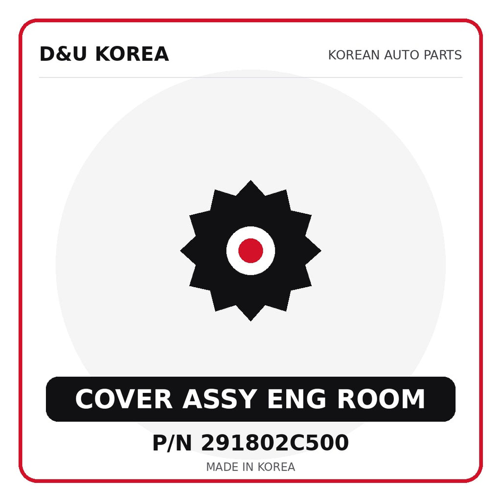 Genuine Mobis COVER ASSY ENG ROOM 291802C500 - Korean auto parts from D&U Korea