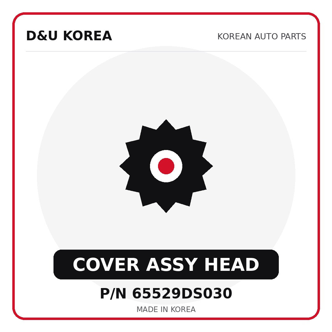 Genuine Mobis COVER ASSY HEAD 65529DS030 for Korean vehicles | D&U Korea