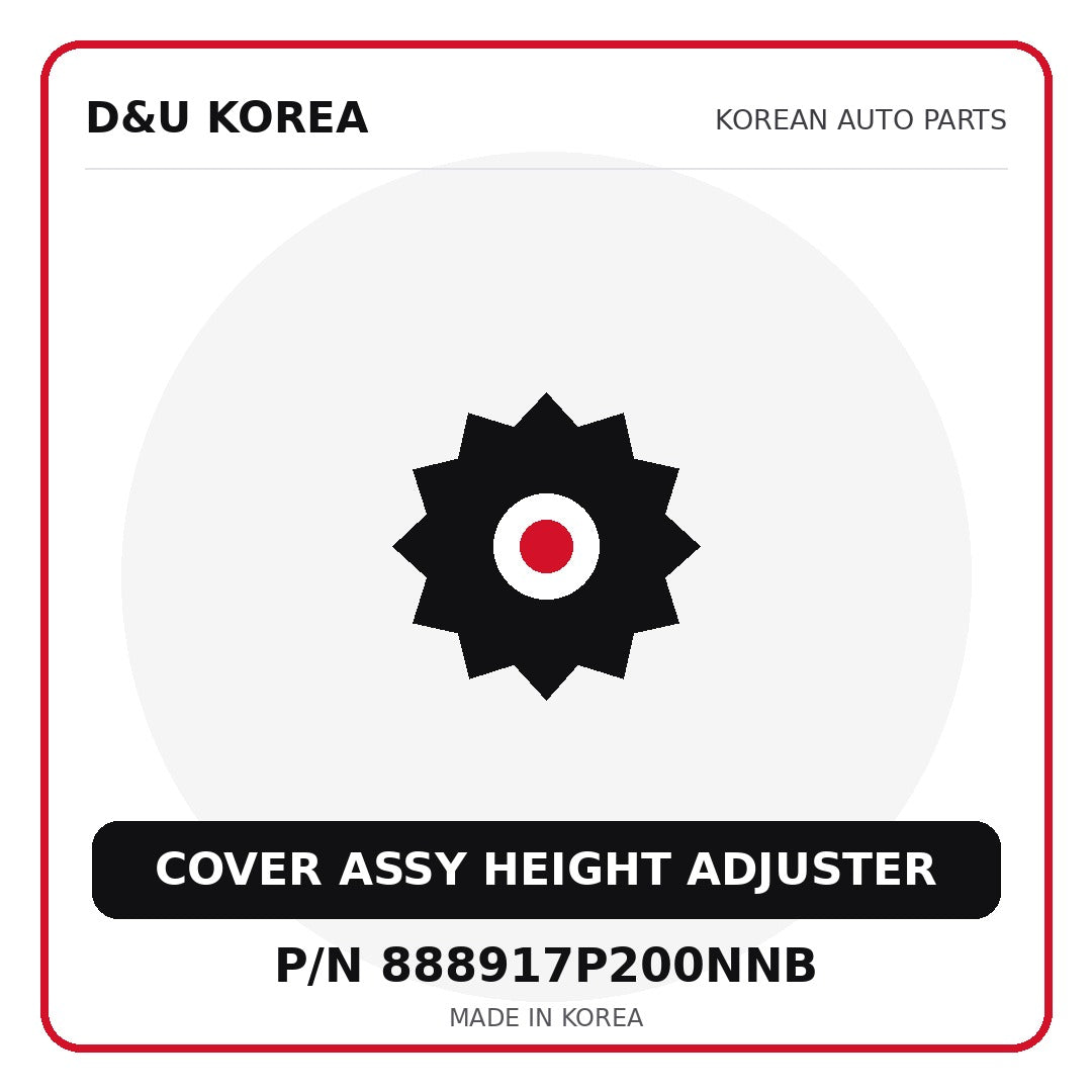 Genuine Mobis COVER ASSY HEIGHT ADJUSTER 888917P200NNB for Korean vehicles | D&U Korea