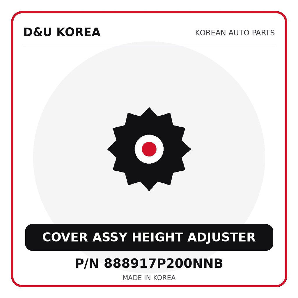 Genuine Mobis COVER ASSY HEIGHT ADJUSTER 888917P200NNB for Korean vehicles | D&U Korea