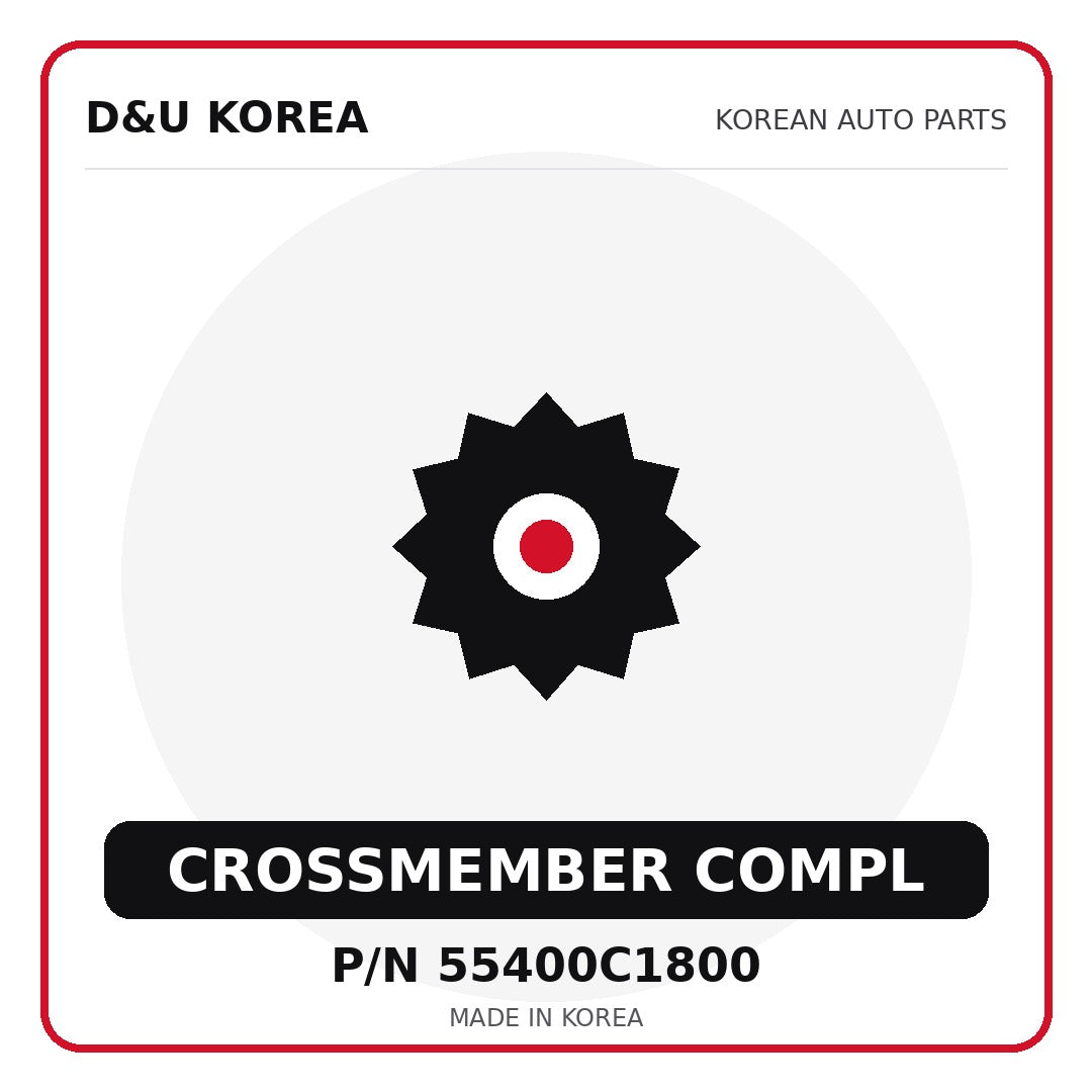 Genuine Mobis CROSSMEMBER COMPL 55400C1800 - Korean auto parts from D&U Korea