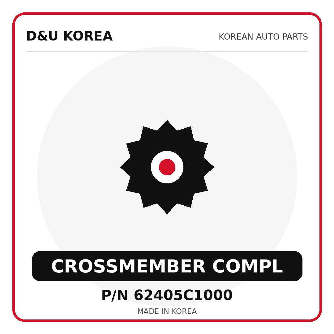 Genuine Mobis CROSSMEMBER COMPL 62405C1000 - Korean auto parts from D&U Korea