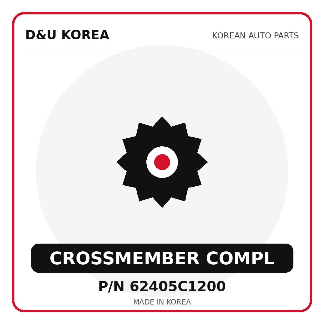 Genuine Mobis CROSSMEMBER COMPL 62405C1200 - Korean auto parts from D&U Korea