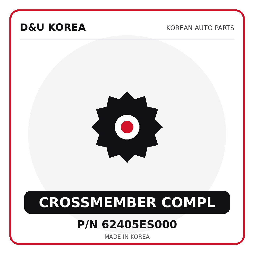Genuine Mobis CROSSMEMBER COMPL 62405ES000 - Korean auto parts from D&U Korea