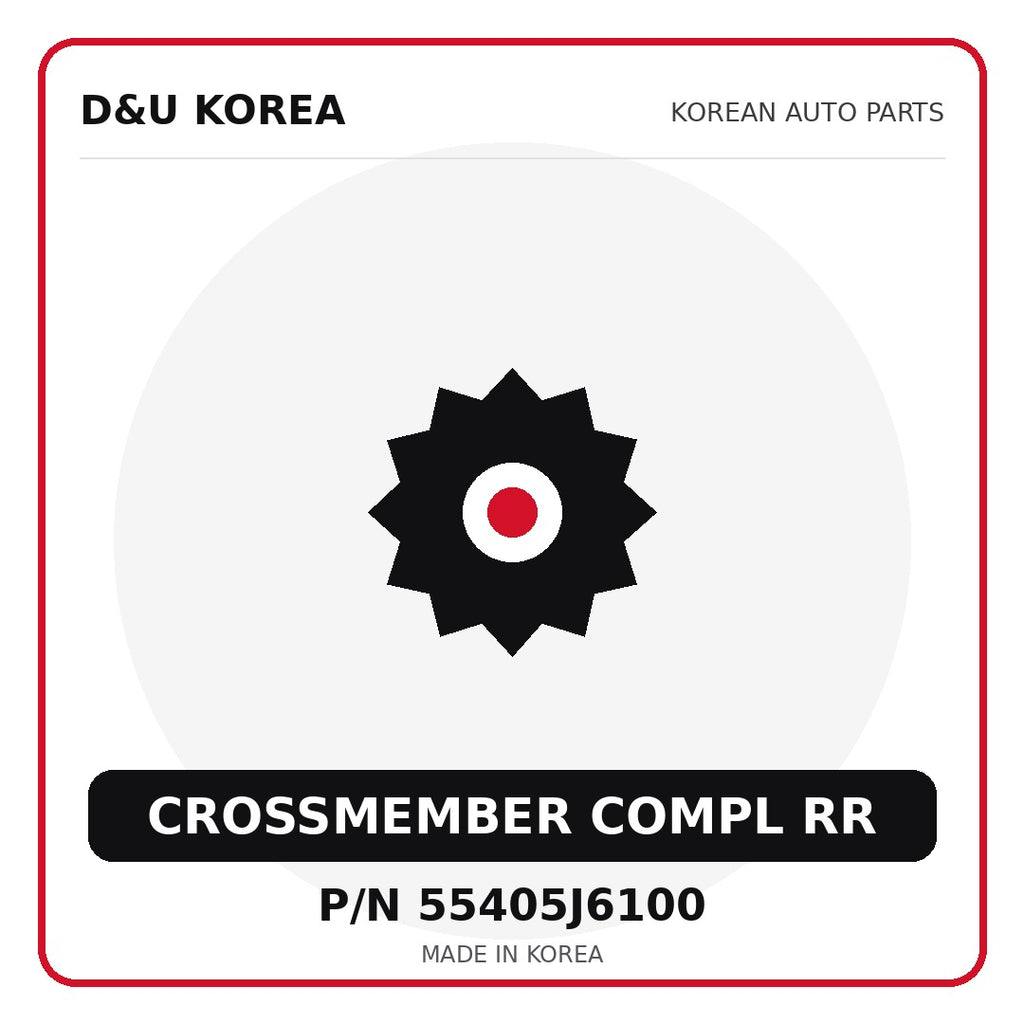 Genuine Mobis CROSSMEMBER COMPL RR 55405J6100 - Korean auto parts from D&U Korea