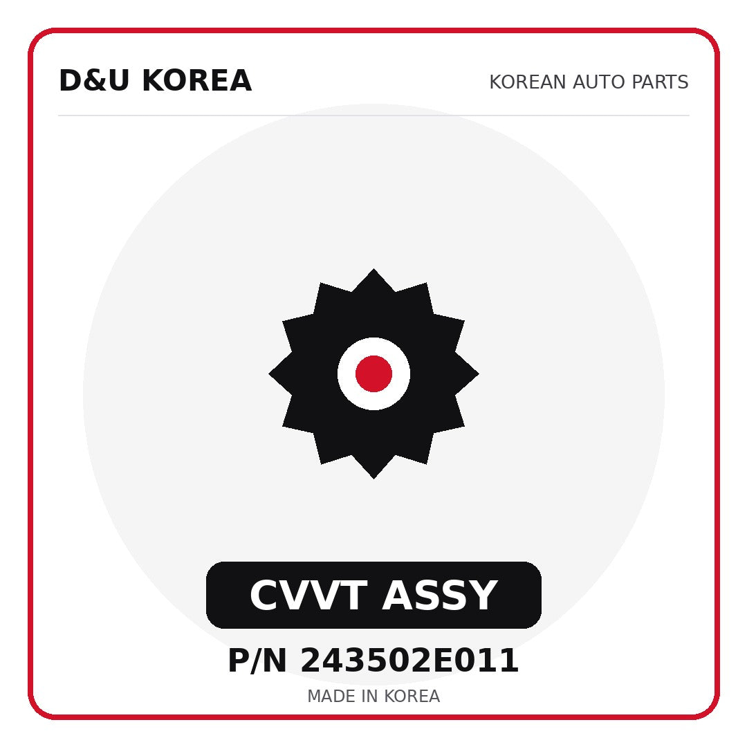Genuine Mobis CVVT ASSY 243502E011 - Korean auto parts from D&U Korea