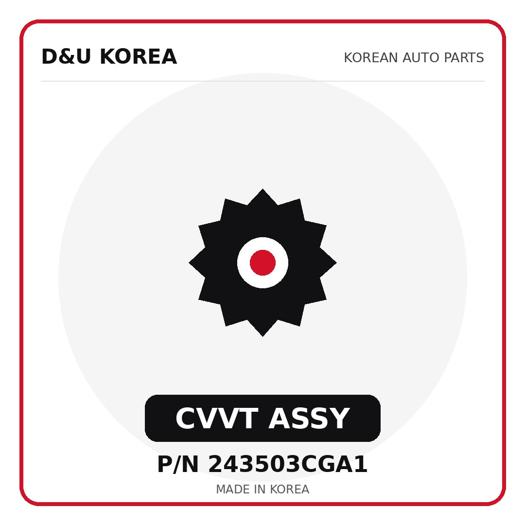 Genuine Mobis CVVT ASSY 243503CGA1 - Korean auto parts from D&U Korea