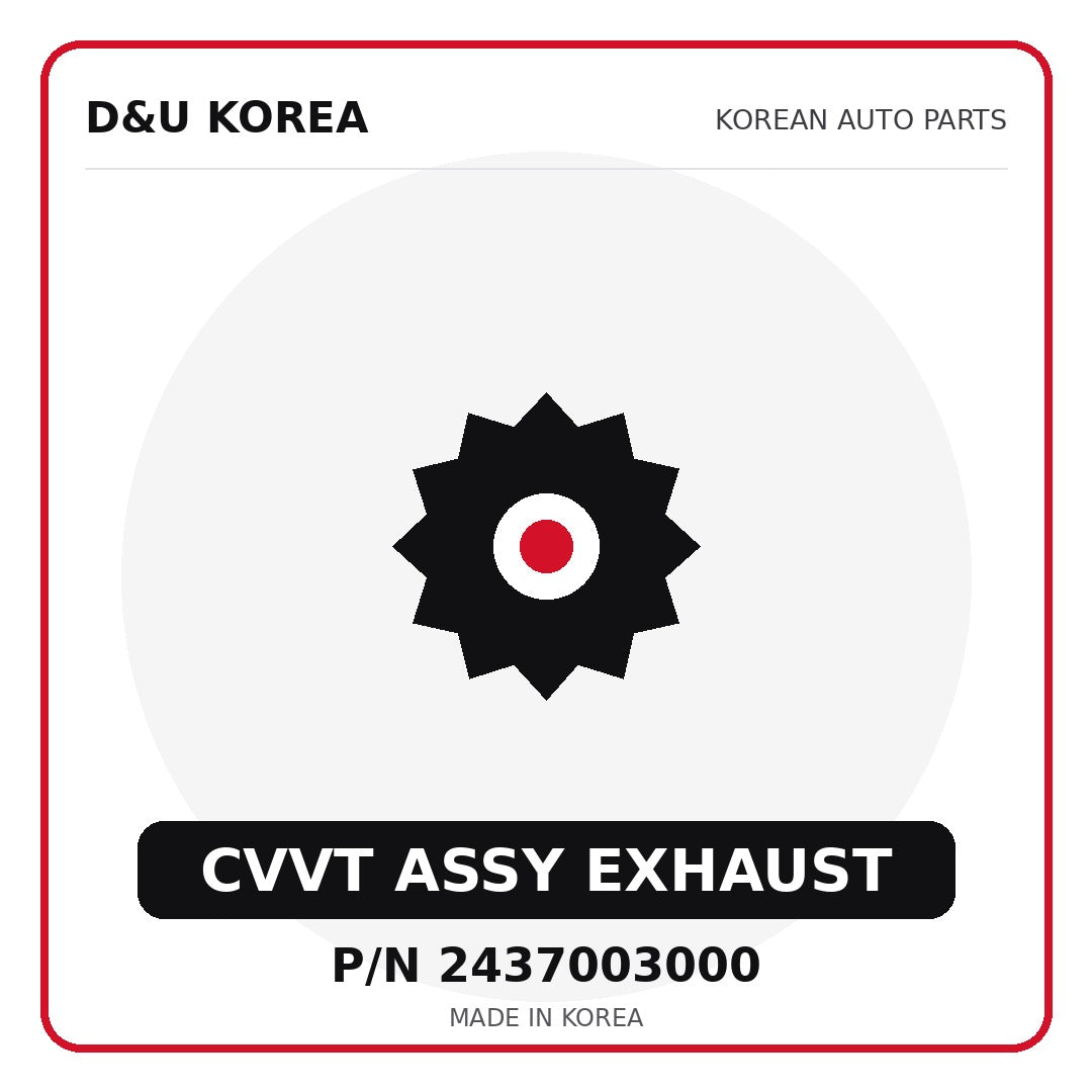 Genuine Mobis CVVT ASSY EXHAUST 2437003000 - Korean auto parts from D&U Korea