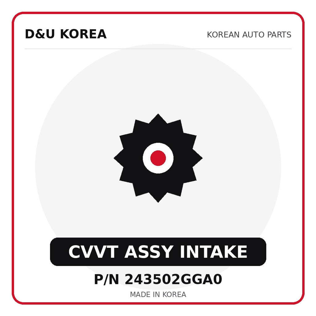 Genuine Mobis CVVT ASSY INTAKE 243502GGA0 - Korean auto parts from D&U Korea