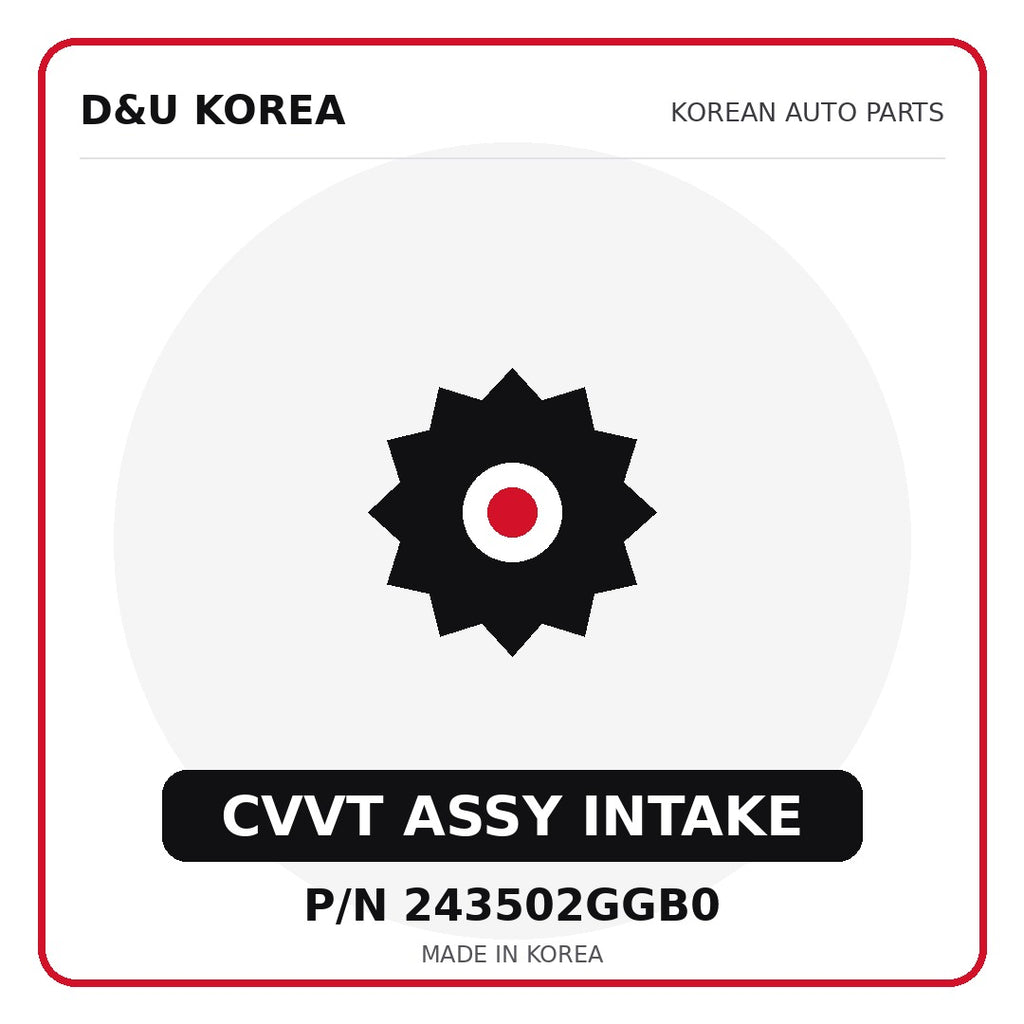Genuine Mobis CVVT ASSY INTAKE 243502GGB0 - Korean auto parts from D&U Korea