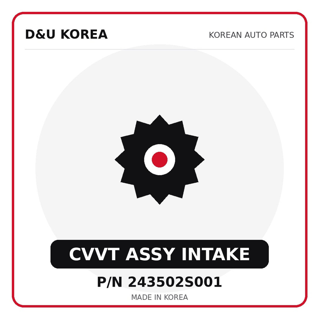 Genuine Mobis CVVT ASSY INTAKE 243502S001 for Korean vehicles | D&U Korea
