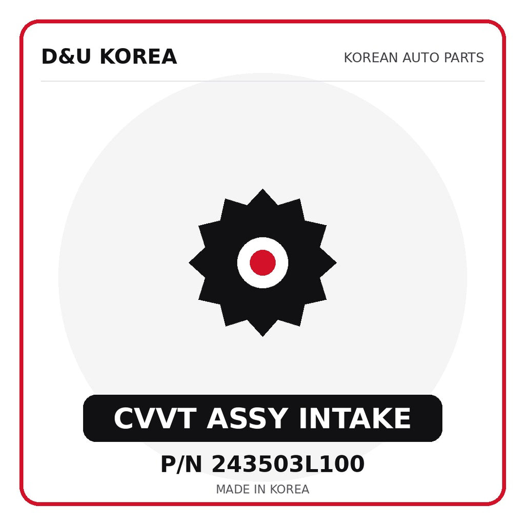 Genuine Mobis CVVT ASSY INTAKE 243503L100 for Korean vehicles | D&U Korea